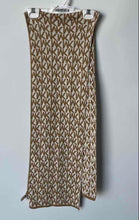 Load image into Gallery viewer, Michael Kors Womens Beige Brown Monogram Print Multifunctional Rectangular Scarf
