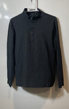 Load image into Gallery viewer, Hugo Boss Mens Gray Long Sleeve Quarter-Zip Pullover Sweater Size Large
