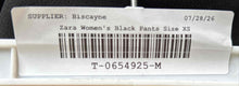 Load image into Gallery viewer, Zara Womens Black Slash Pocket High Rise Belted Straight Leg Dress Pants Size XS
