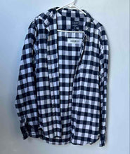 Load image into Gallery viewer, J.Crew Mens Blue White Plaid Cotton Flannel Long Sleeve Button-Up Shirt Size XL
