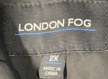 Load image into Gallery viewer, London Fog Womens Black Long Sleeve Double Breasted Trench Coat Size 2X
