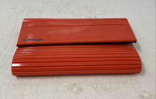 Load image into Gallery viewer, BCBGeneration Womens Orange Ribbed Hard Shell Travel Mini Clutch Wallet
