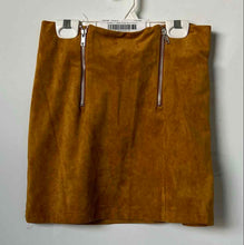 Load image into Gallery viewer, Forever 21 Womens Brown Flat Front Double Zip Comfort A-Line Skirt Size S
