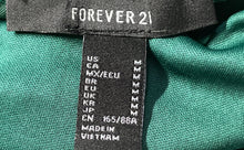 Load image into Gallery viewer, Forever 21 Womens Green Velvet Ribbed Spaghetti Strap A-Line Dress Size M
