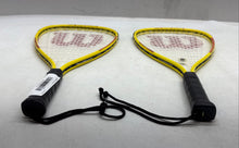 Load image into Gallery viewer, Lot Of 2 Pcs Wilson Xpress Multicolor Hyper Alloy Tennis Racquetball Racquet
