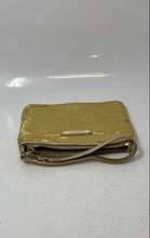 Load image into Gallery viewer, Michael Kors Womens Golden Tone Inner Pockets Zipper Wristlet Wallet
