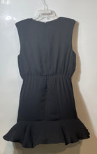 Load image into Gallery viewer, Express Womens Black Sleeveless Crew Neck Back Zipper Mini Dress Size Large
