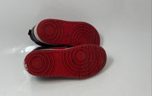 Load image into Gallery viewer, Nike Kids Court Borough Mid 2 Black Red Leather Sneaker Shoes Size 12.5C
