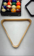 Load image into Gallery viewer, Pool Balls 2 1/4 Cast Phenolic Supreme Billiard Set With Triangle Rack
