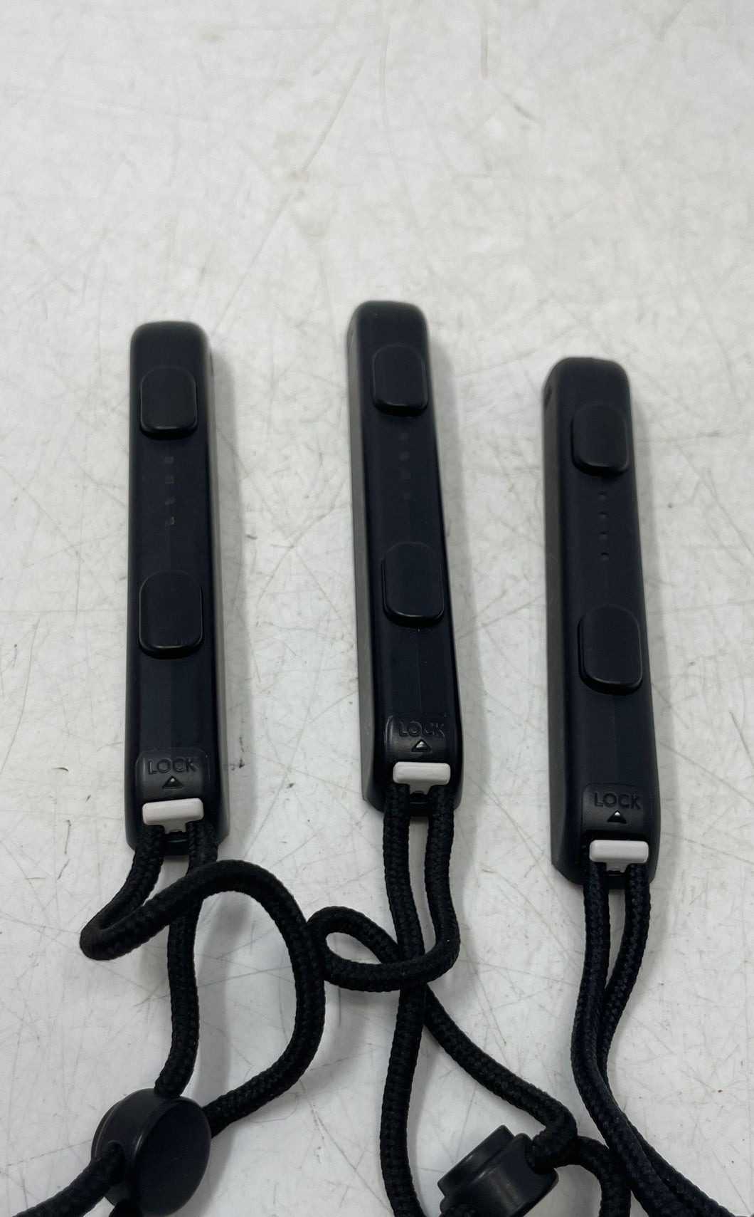Set Of 3 Pcs Nintendo Switch Black Silver Adjustable Joy Controller Straps