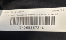 Load image into Gallery viewer, Armani Exchange Womens Black Logo Print Short Sleeve Pullover T-Shirt Size XS
