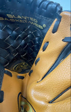 Load image into Gallery viewer, Rawlings Basket-Web Black Brown Leather Slanted Baseball Glove Equipment
