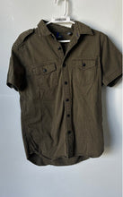 Load image into Gallery viewer, Kenneth Cole Reaction Mens Green Short Sleeve Collared Button-Up Shirt Size S/P
