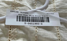 Load image into Gallery viewer, Zara Womens White Cotton Crochet Sleeveless V-Neck Tie Front Tank Top Size Small
