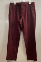 Load image into Gallery viewer, Michael Kors Mens Red Flat Front Pockets Straight Leg Chino Pants Size 34/34
