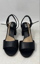 Load image into Gallery viewer, Giani Bernini Womens Black Leather Buckle Open Toe Ankle Strap Sandals Size 7.5M
