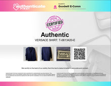 Load image into Gallery viewer, Authentic Versace Classic V2 Mens Dark Blue Long Sleeve Button-Up Shirt Size S
