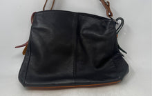 Load image into Gallery viewer, Naty Womens Black Brown Leather Inner Pockets Travel Shoulder Purse
