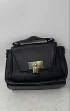 Load image into Gallery viewer, Aldo Womens Black Leather Inner Outer Pockets Top Handle Satchel Bag
