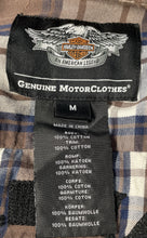 Load image into Gallery viewer, Harley-Davidson Motor Mens Multicolor Plaid Long Sleeve Button-Up Shirt Size M
