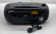 Load image into Gallery viewer, Emerson PD6607 Black CD Cassette AM-FM Radio Stereo Wired Boombox
