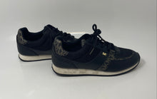 Load image into Gallery viewer, Michael Kors Womens Monique Black Beige Monogram Print Sneaker Shoes Size 7.5M
