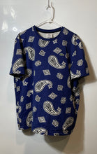 Load image into Gallery viewer, Lacoste Mens White Blue Paisley Print Cotton Pullover T-Shirt Size 2XL
