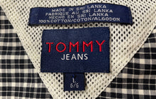 Load image into Gallery viewer, Tommy Jeans Mens Multicolor Printed Short Sleeve Collared Dress Shirt Size L 6/6
