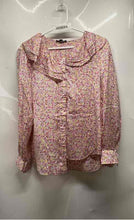 Load image into Gallery viewer, J.Crew Womens Multicolor Printed Ruffle Button Front Blouse Top Size Medium
