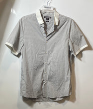 Load image into Gallery viewer, Michael Kors Mens Beige White Printed Button-Up Shirt Size Medium
