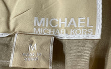 Load image into Gallery viewer, Michael Kors Womens Beige Long Sleeve Button Front Belted Trench Coat Size M
