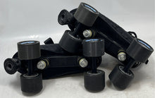 Load image into Gallery viewer, Viper Mens M1 U721M Black Leather Quad Wheel Roller Skates Size 6
