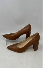 Load image into Gallery viewer, Marc Fisher Womens Vividly Brown Pointed Toe Slip-On Block Pump Heels Size 8M
