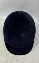 Load image into Gallery viewer, Fouganza Black Velvet Equestrian Horse Riding Safety Cap Helmet Size M
