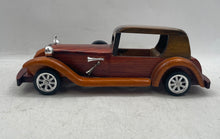 Load image into Gallery viewer, Antique Brown Silver Wheels Wooden Handcrafted Home Decorative Classic Car
