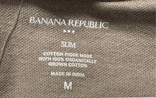 Load image into Gallery viewer, Banana Republic Mens Brown Short Sleeve Collared Polo Shirt Size M
