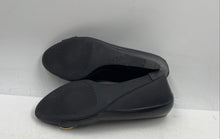 Load image into Gallery viewer, Authentic Tory Burch Womens Black Leather Wedge Pump Heels Size 8 Damaged
