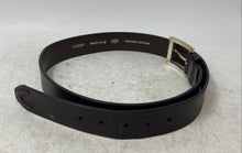 Load image into Gallery viewer, Fossil Mens Brown Golden Tone Buckle Leather Adjustable Dress Belt Size 95/38
