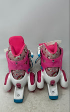 Load image into Gallery viewer, Roller Derby Girls White Pink Unicorn Print Adjustable Roller Skates Size 11-2
