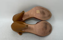 Load image into Gallery viewer, Emma Go Womens Brown Peep Toe Adjustable Buckle Pump Heels Size EUR 38
