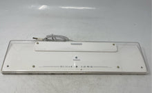 Load image into Gallery viewer, Apple Model A1048 White Standard Wired Full-Size Layout Slim Keyboard Not Tested

