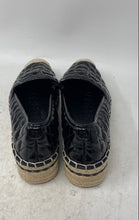Load image into Gallery viewer, Karl Lagerfeld Womens Desta Black Leather Slip-On Espadrille Flats Size 6.5 B

