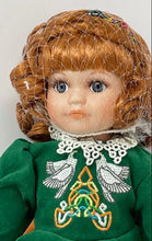 Load image into Gallery viewer, Royalton Collection By Russ Erin Brown Hair Green Dress Porcelain Doll

