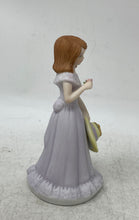 Load image into Gallery viewer, Enesco Growing Up Birthday Girls Brunette Girl In Lavender Dress Age 12 Figurine
