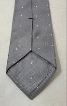 Load image into Gallery viewer, Michael Kors Mens Gray Polka Dot Keeper Loop Adjustable Designer Tie

