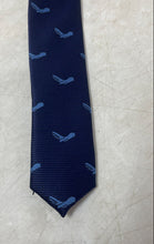 Load image into Gallery viewer, Corbatas S.A. Mens Blue Printed Keeper Loop Adjustable Pointed Tie
