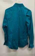 Load image into Gallery viewer, Express Mens Blue Long Sleeve Collared Regular Fit Dress Shirt Size M 15-15.5
