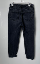 Load image into Gallery viewer, Zara Womens Black Denim 5-Pocket Design Belt Loops Button Front Mom Jeans Size 4
