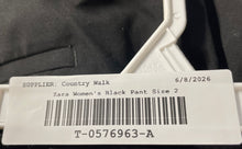 Load image into Gallery viewer, Zara Womens Black Flat Front Slash Pocket Skinny Leg Dress Pants Size 2
