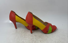 Load image into Gallery viewer, Adrienne Vittadini Womens Multicolor Open Toe Slip-On Pump Heels Size 7.5M
